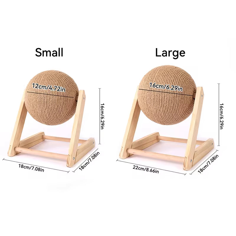 Cat Scratching Sisal Rope Ball Board