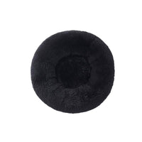 Faux Fur Shaggy round Donut Pet Bed for Dogs & Cats, 100% Polyester Fiber, Machine Washable, Non-Slip Dot Fabric