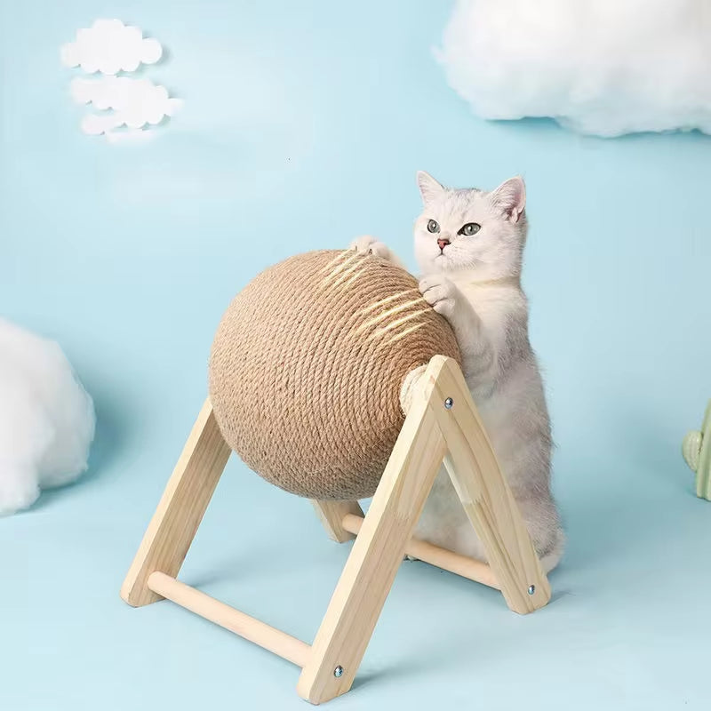 Cat Scratching Sisal Rope Ball Board 