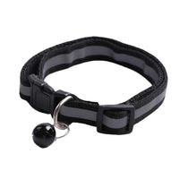 Reflective Cat Collar with Bell Pendant, Durable Ringing Small Pets Collar with Safety Buckle, Adjustable for Small Cats and Dogs