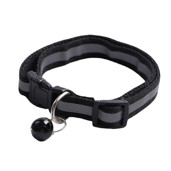 Reflective Cat Collar with Bell Pendant, Durable Ringing Small Pets Collar with Safety Buckle, Adjustable for Small Cats and Dogs