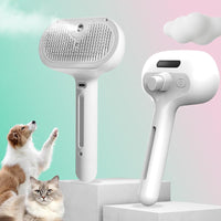 Pet Spray Hair Removal Comb, One Button Hair Removal Comb, Spray Odor Removal, Cat Brush, Dog Beauty Brush