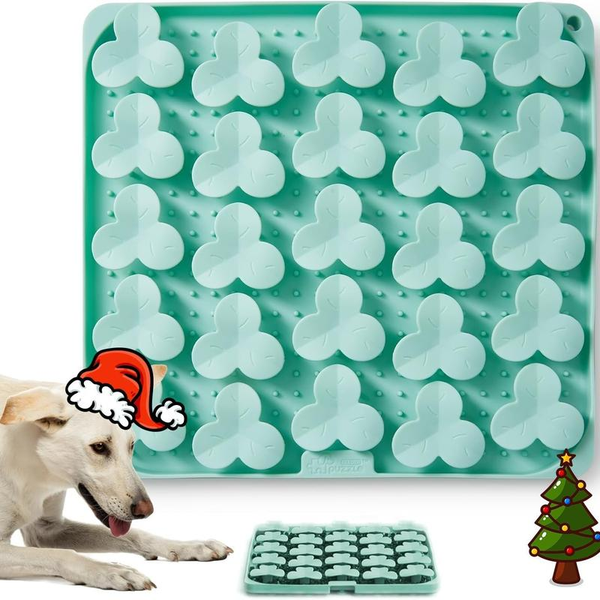 Puzzle Feeder Silicone Lick Mat Snuffle Mat for Dogs, Cats, Slow Feeder with Suction Cups, Dishwasher Safe, Enrichment Feeding Supplies