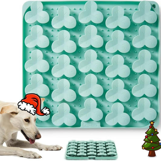 Puzzle Feeder Silicone Lick Mat Snuffle Mat for Dogs, Cats, Slow Feeder with Suction Cups, Dishwasher Safe, Enrichment Feeding Supplies