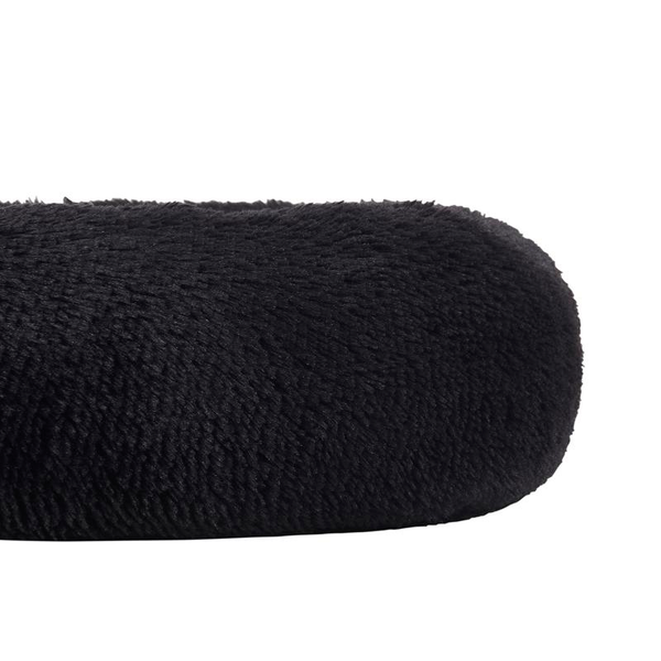 Faux Fur Shaggy round Donut Pet Bed for Dogs & Cats, 100% Polyester Fiber, Machine Washable, Non-Slip Dot Fabric
