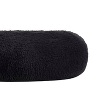 Faux Fur Shaggy round Donut Pet Bed for Dogs & Cats, 100% Polyester Fiber, Machine Washable, Non-Slip Dot Fabric