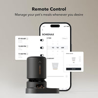 PETLIBRO Automatic Cat Feeder with Camera for Two Cats, 1080P HD Video with Night Vision, 5G Wifi Pet Feeder with 2-Way Audio for Cat & Dog, Low Food & Motion & Sound Alerts, Dual Tray, Black 5L PETLIBRO