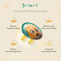 PAWITH Cat Calming Pop Patch (1 Box * 7 Patches) ,Long Lasting up to 48 Hours per Patch,Cat Pheromone to Help Reduce Conflicts and Signs of Tension in Multi-Cat Households.