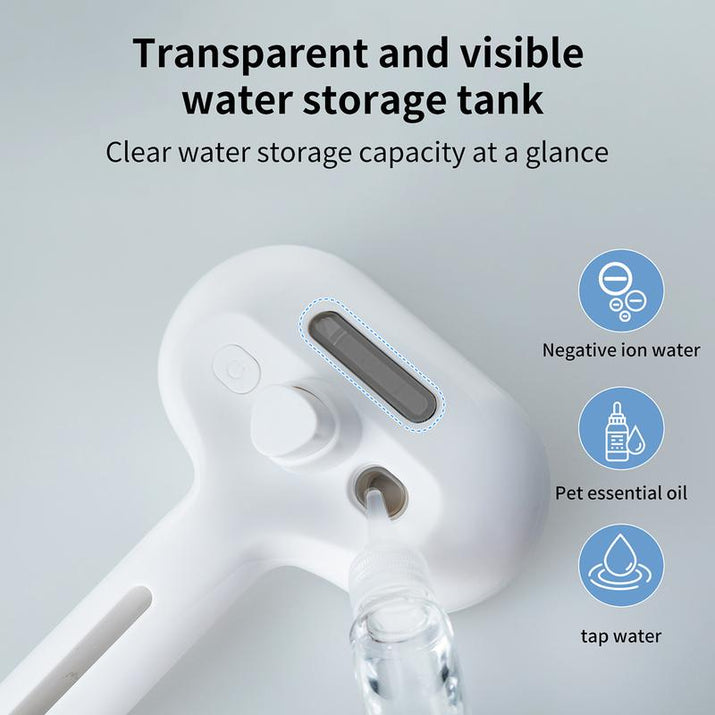 Pet Spray Hair Removal Comb, One Button Hair Removal Comb, Spray Odor Removal, Cat Brush, Dog Beauty Brush