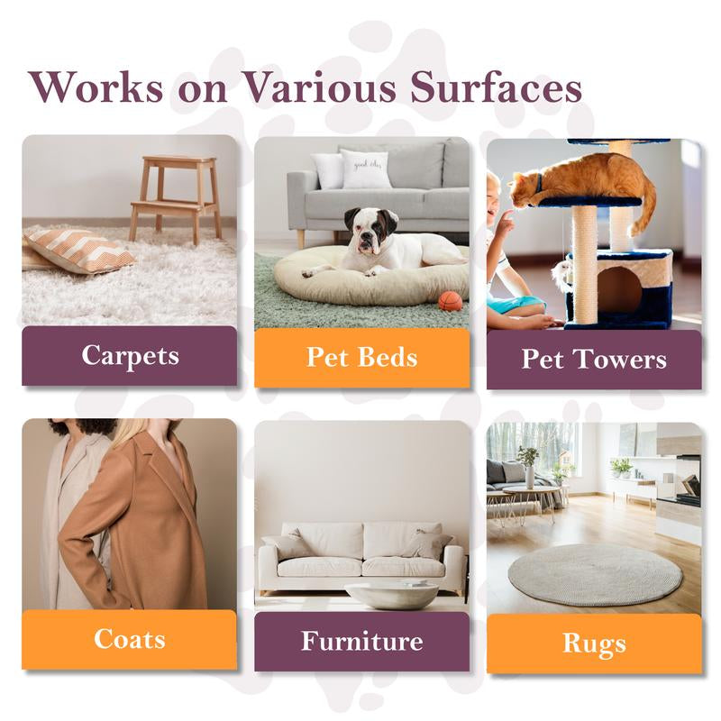 Sleekez Cat Brush for Shedding & Grooming, Wooden Handle & Stainless Steel Blade, Pet Brush for Indoor Cats, 2.5 Inches Long Groomer Tools Fur Removal Tool