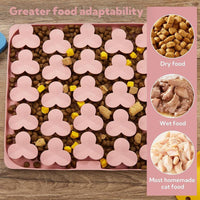 Puzzle Feeder Silicone Lick Mat Snuffle Mat for Dogs, Cats, Slow Feeder with Suction Cups, Dishwasher Safe, Enrichment Feeding Supplies