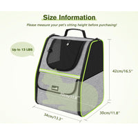 Trapezoidal Cat Carrier Pet Backpack