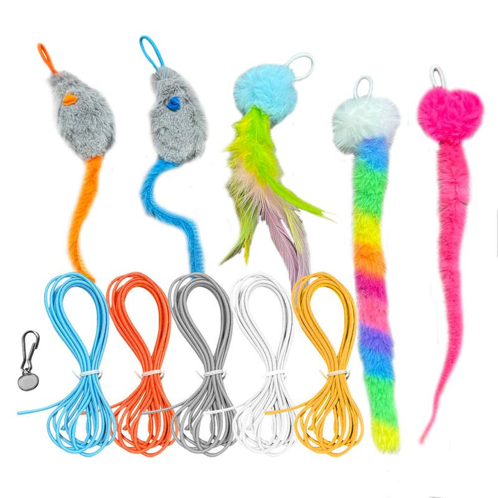 HAPPYCODE Interactive Electric Cat Teaser with Remote - Rechargeable Door Clip, 360° Rotation & Irregular Jumping for Ultimate Playtime Fun!