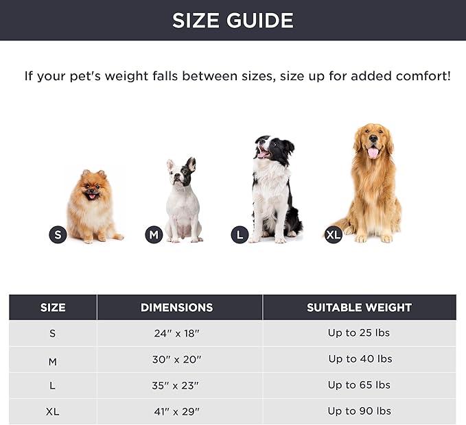 Bedsure Self Warming Pet Bed, Small Self Heating Pet Crate Pad, Thermal Extra Warm Mat Indoor & Outdoor, Non-Slip & Washable