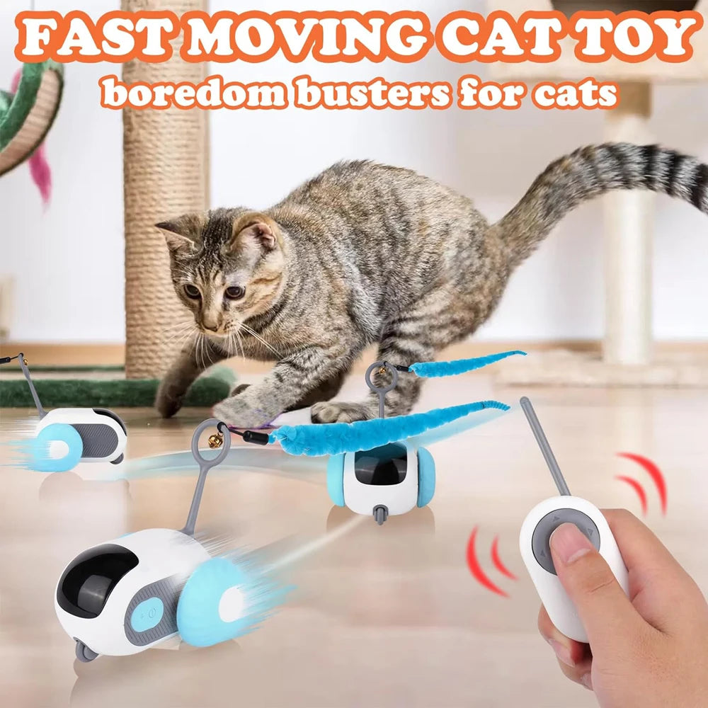 Smart Cat Toy 2 Modes Automatic Moving Remote Controlled