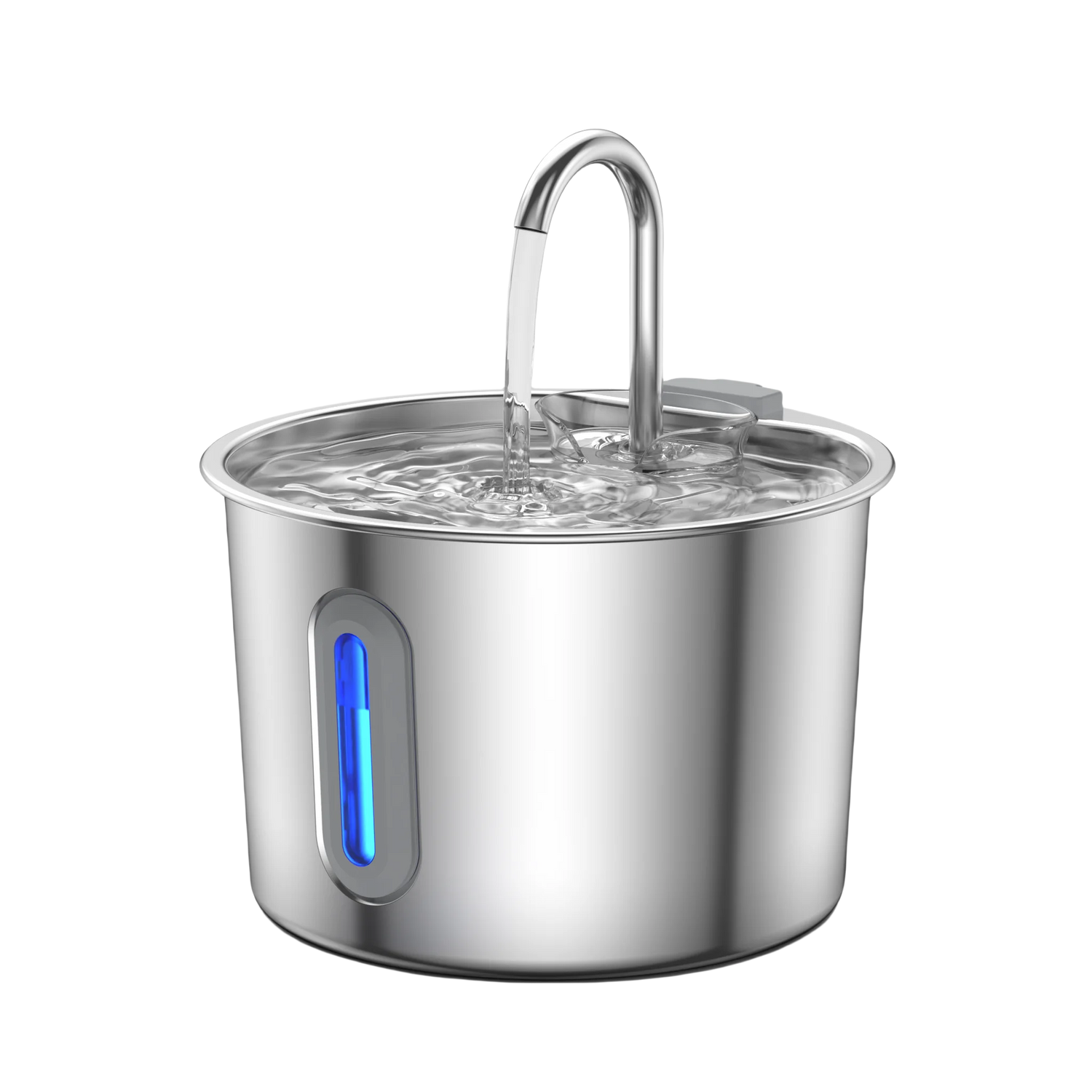 Stainless Steel Cat Water Fountain 2.2L/75Oz Pet Automatic Water Dispenser