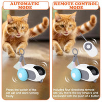 Smart Cat Toy 2 Modes Automatic Moving Remote Controlled