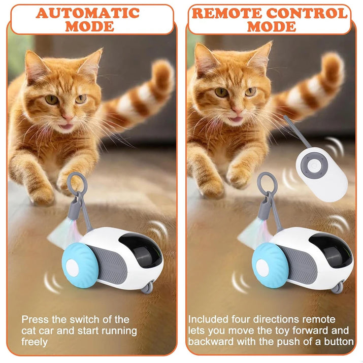 Smart Cat Toy 2 Modes Automatic Moving Remote Controlled