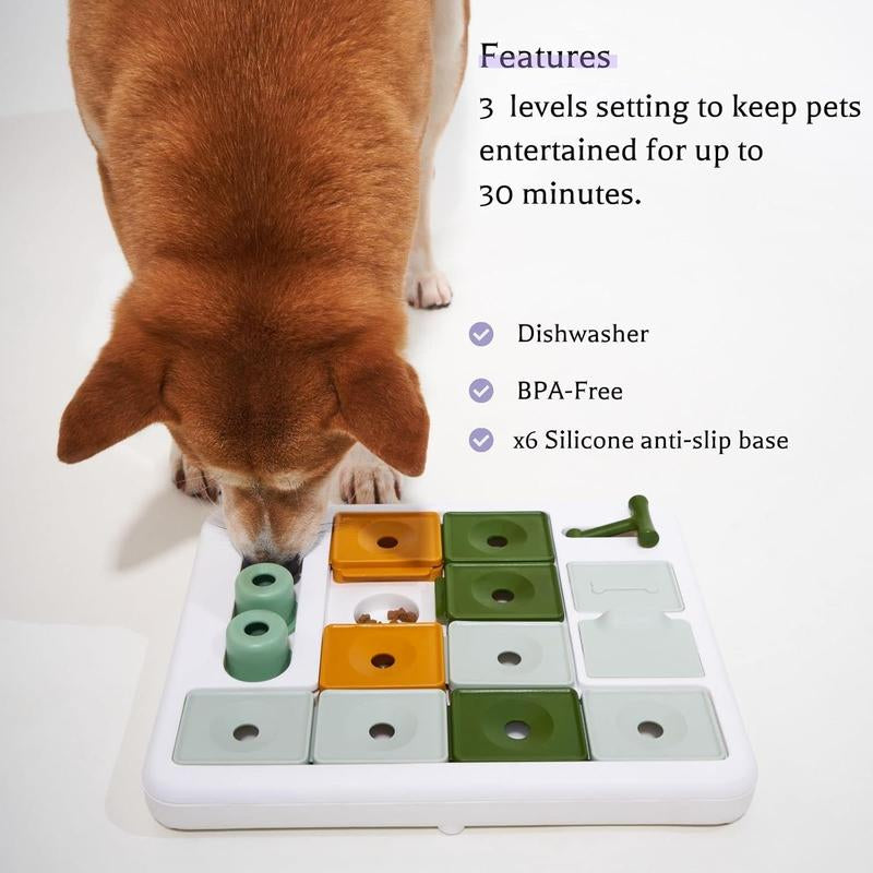 Dog Puzzle Toy - 3 Levels of Interactive Mental Stimulation for Smart Dogs