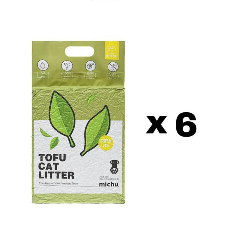 Michu Natural Clumping Tofu Cat Litter 5.5Lb/88Oz Cat Litter