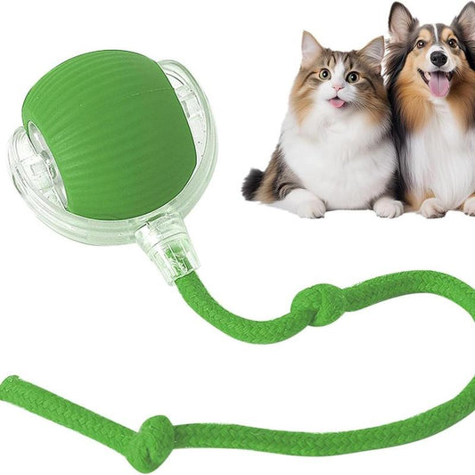 Smart Pet Toys,Gift for Pets, Electric Cat Ball Toy with Rope, Interactive Cat Teaser Toy, Kitten Automatic Rolling Ball Toy, Pet Supplies, Dog & Cat Accessories, Cat Toys, Pet Products