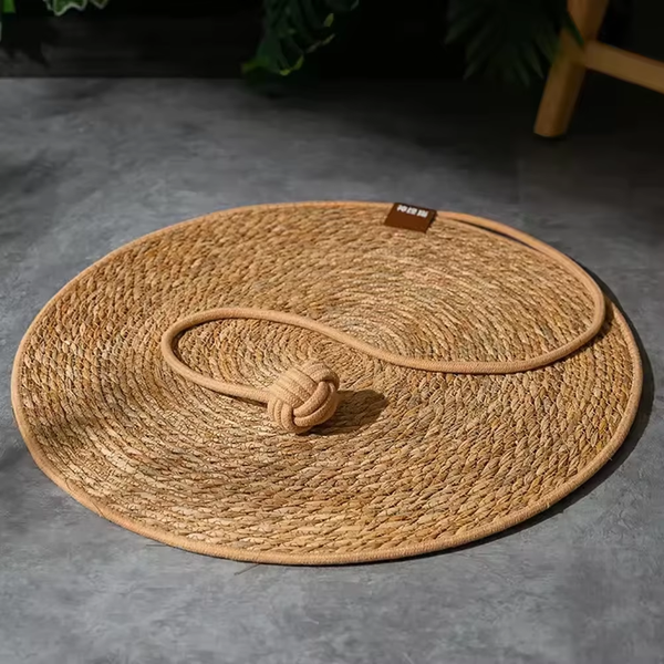 Cat Scratcher Rattan Mat Board for Sharpen Nails 
