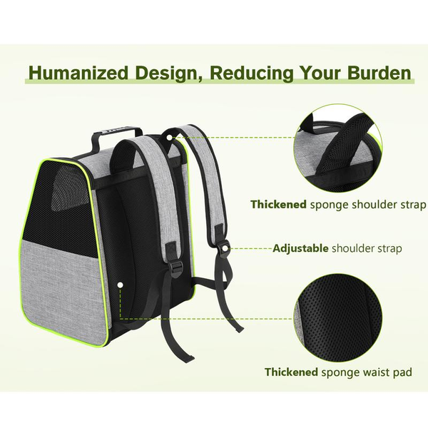 Trapezoidal Cat Carrier Pet Backpack