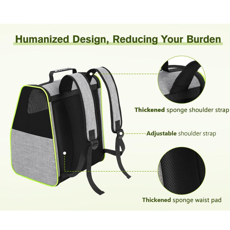 Trapezoidal Cat Carrier Pet Backpack
