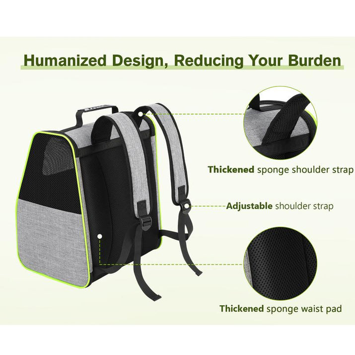 Trapezoidal Cat Carrier Pet Backpack