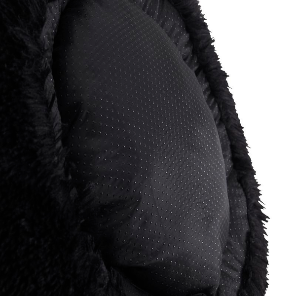 Faux Fur Shaggy round Donut Pet Bed for Dogs & Cats, 100% Polyester Fiber, Machine Washable, Non-Slip Dot Fabric