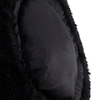 Faux Fur Shaggy round Donut Pet Bed for Dogs & Cats, 100% Polyester Fiber, Machine Washable, Non-Slip Dot Fabric