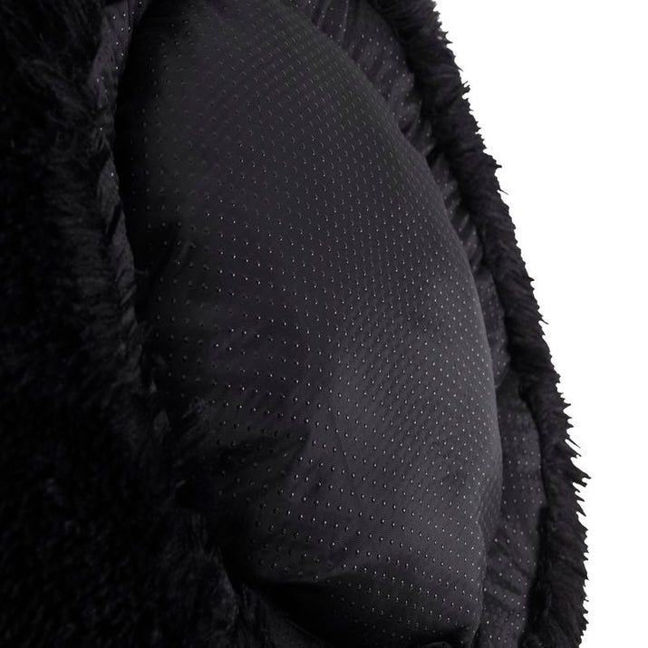 Faux Fur Shaggy round Donut Pet Bed for Dogs & Cats, 100% Polyester Fiber, Machine Washable, Non-Slip Dot Fabric