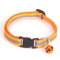 Reflective Cat Collar with Bell Pendant, Durable Ringing Small Pets Collar with Safety Buckle, Adjustable for Small Cats and Dogs
