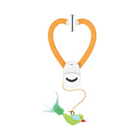 HAPPYCODE Interactive Electric Cat Teaser with Remote - Rechargeable Door Clip, 360° Rotation & Irregular Jumping for Ultimate Playtime Fun!