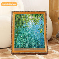 DIY 3D Frame Cat House with Scratching Board, Cat Living in Famous Painting ，Oil Painting Cat Scratcher , Easy-To-Assemble Bed Couch Cave Condo Creative Home Decoration Handicraft