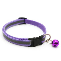 Reflective Cat Collar with Bell Pendant, Durable Ringing Small Pets Collar with Safety Buckle, Adjustable for Small Cats and Dogs