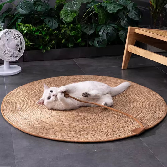 Cat Scratcher Rattan Mat Board for Sharpen Nails 