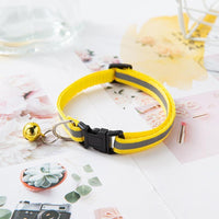 Reflective Cat Collar with Bell Pendant, Durable Ringing Small Pets Collar with Safety Buckle, Adjustable for Small Cats and Dogs