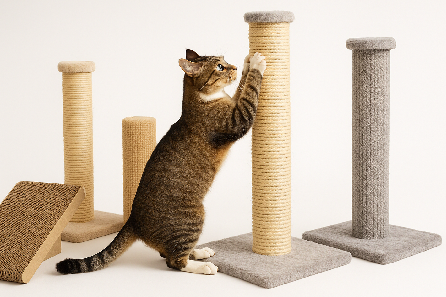 Scratchers (add a cat sharpening their claws)